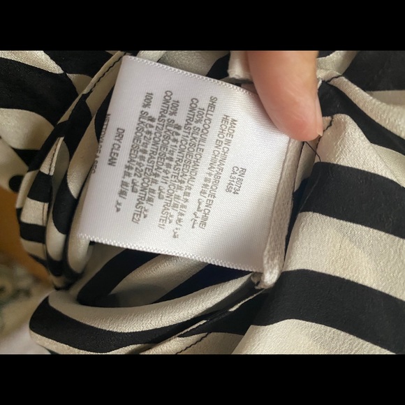 BCBG Striped Open-back blouse - Picture 5 of 6